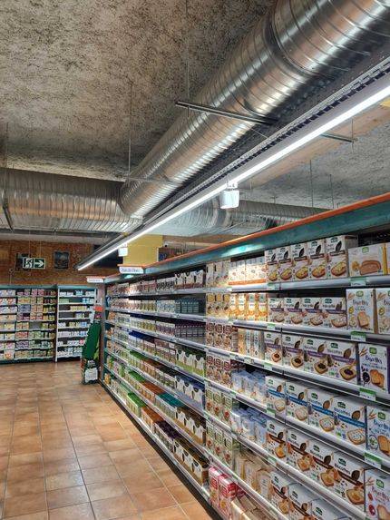 Installation de gaine permet un désenfumage mécanique